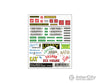 Woodland Scenics 553 Decal - Depot Rea & Advertising Signs Decals