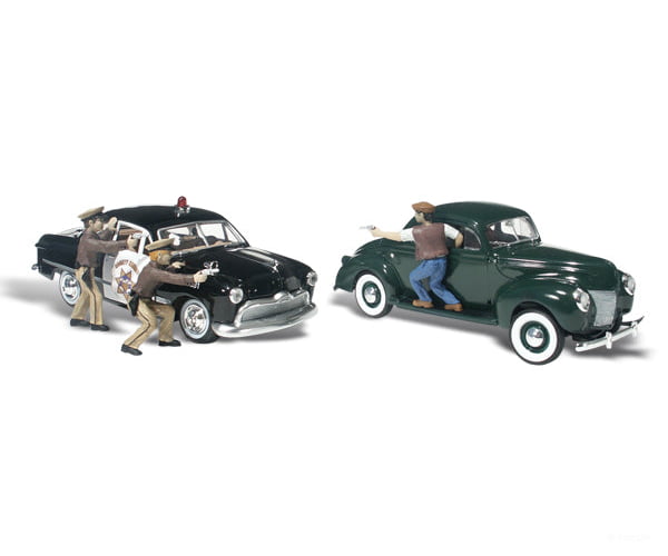 Woodland Scenics 5540 Getaway Gangsters Ho Scale Cars & Trucks