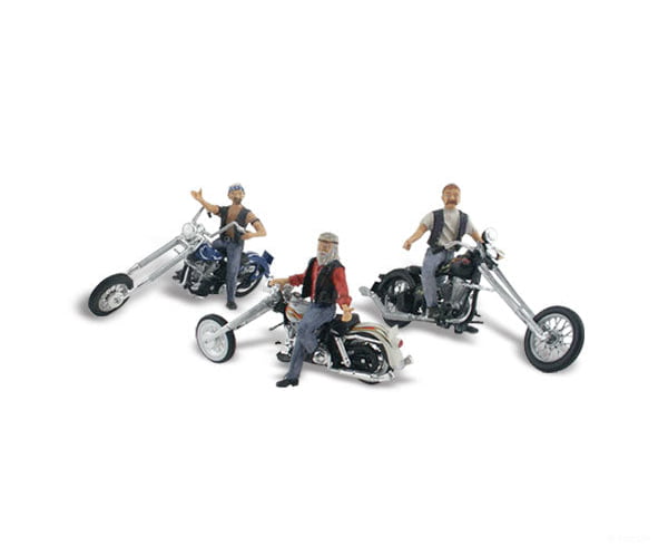 Woodland Scenics 5554 Bad Boy Bikers Ho Scale Cars & Trucks