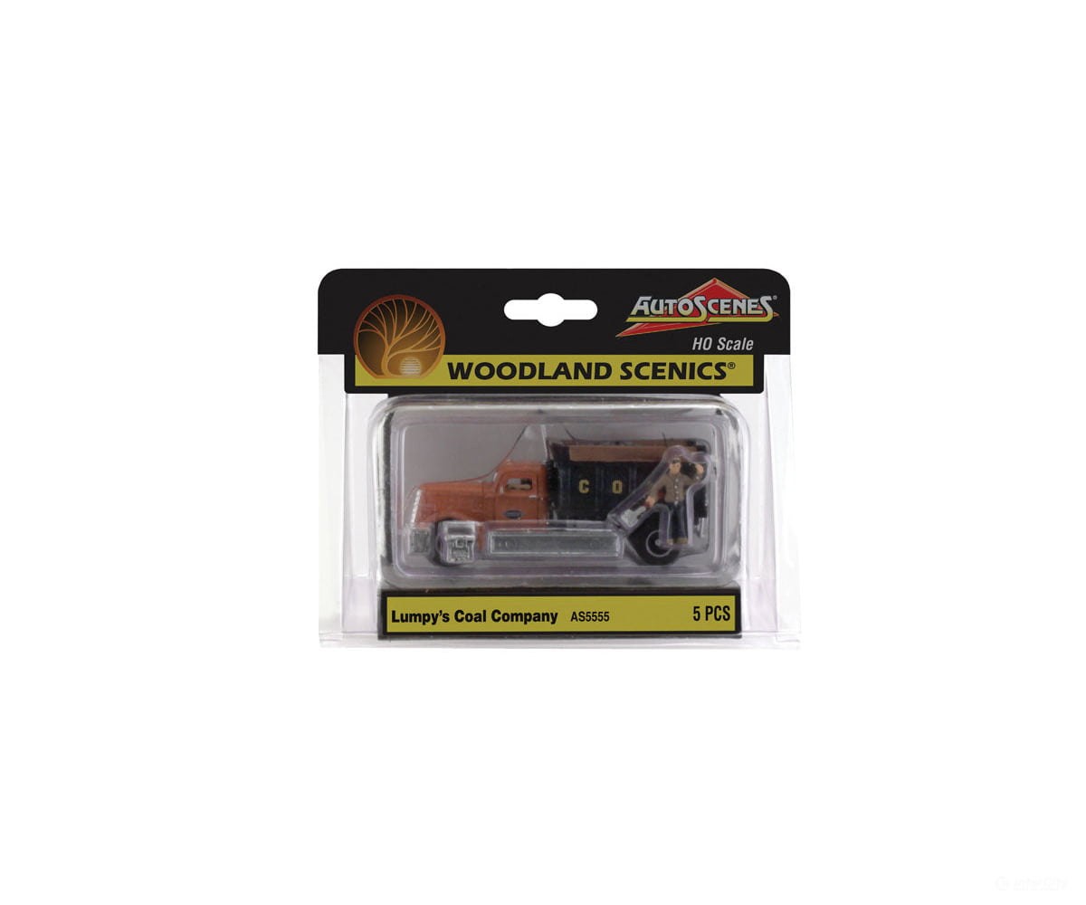 Woodland Scenics 5555 Lumpy’s Coal Company Ho Scale Cars & Trucks