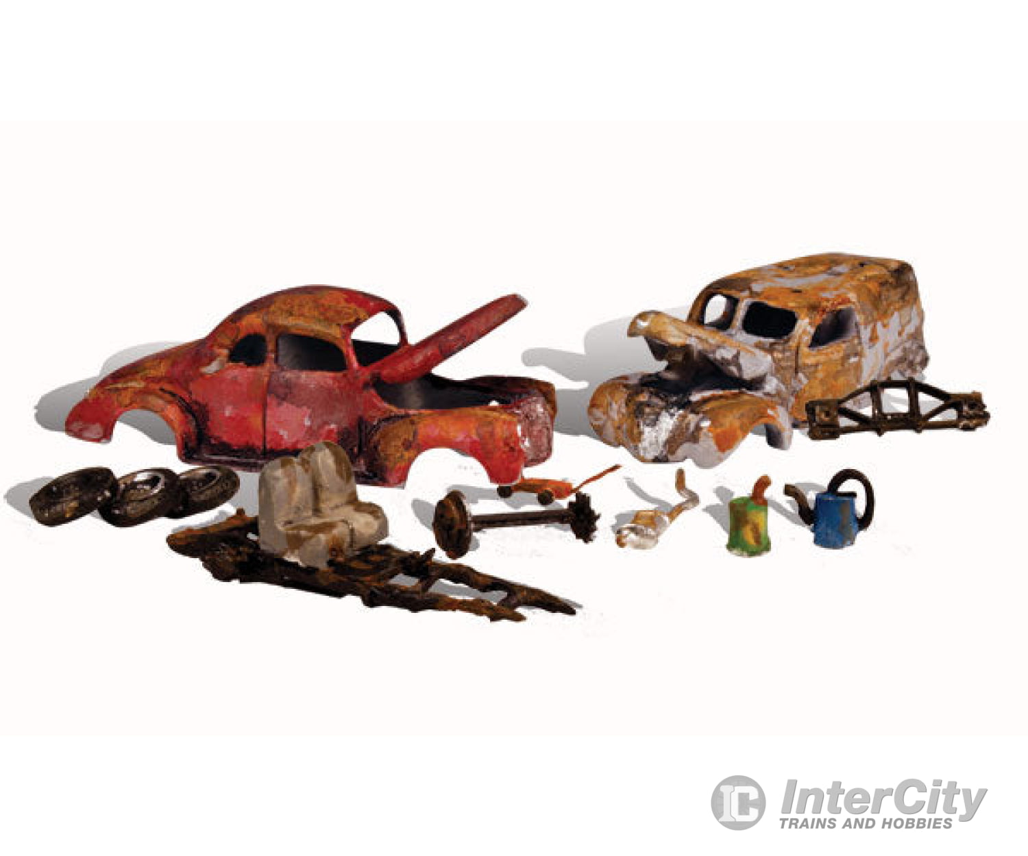 Woodland Scenics 5563 Junk Cars Ho Scale & Trucks