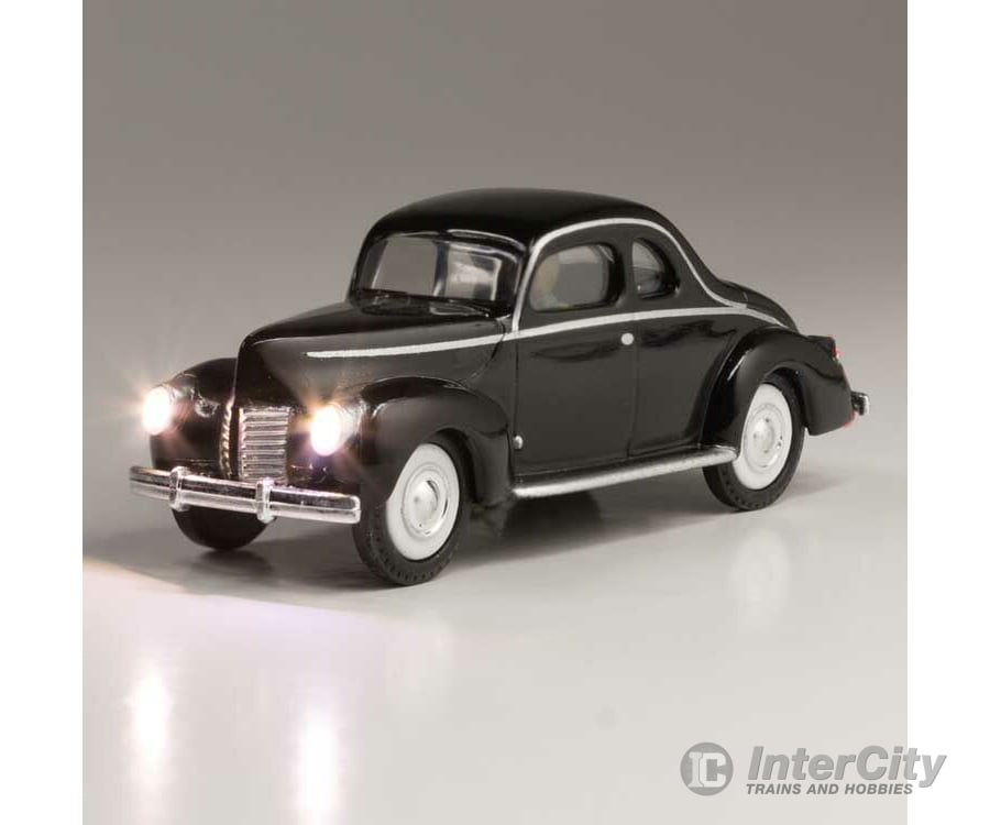 Woodland Scenics 5591 Just Plug(R) Lighted Vehicle Midnight Ride (black) Cars & Trucks