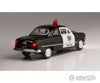 Woodland Scenics 5593 Police Car - Just Plug(R) Lighted Vehicle Black White Cars & Trucks