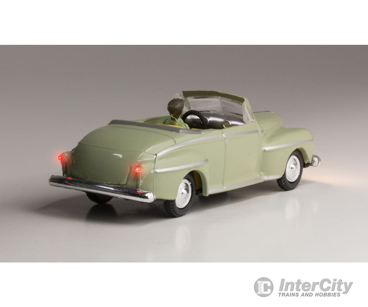 Woodland Scenics 5594 Cool Convertible - Just Plug(R) Lighted Vehicle Light Green Cars & Trucks