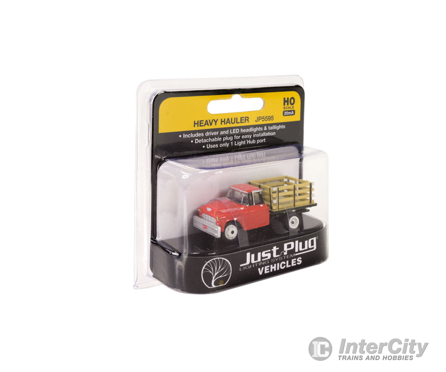 Woodland Scenics 5595 Heavy Hauler - Just Plug(R) Lighted Vehicle Red Cars & Trucks