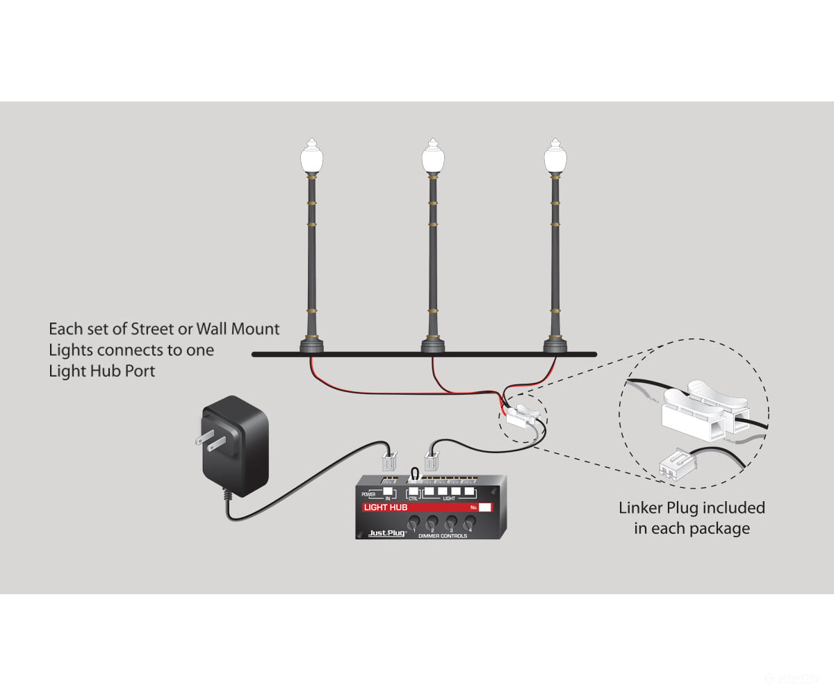 Woodland Scenics 5632 Double Lamp Post Street Lights (3/Pkg) (Ho) & Electronics