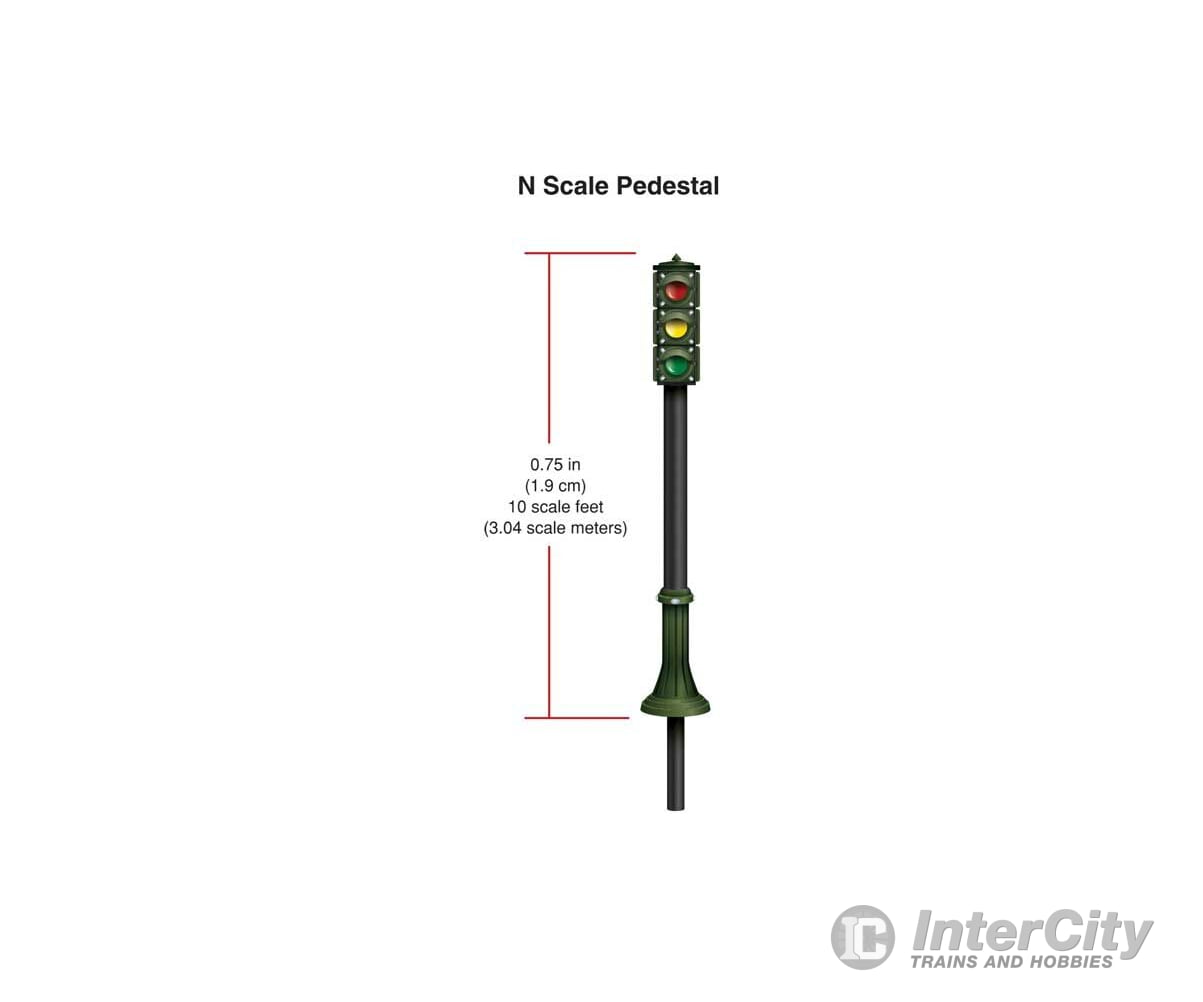 Woodland Scenics 5635 Pedestal Traffic Lights (N) Lights & Electronics