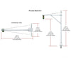 Woodland Scenics 5637 Mast Arm Traffic Lights (N) Lights & Electronics