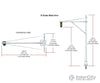 Woodland Scenics 5637 Mast Arm Traffic Lights (N) Lights & Electronics