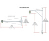Woodland Scenics 5653 Mast Arm Traffic Lights (HO) Lights & Electronics
