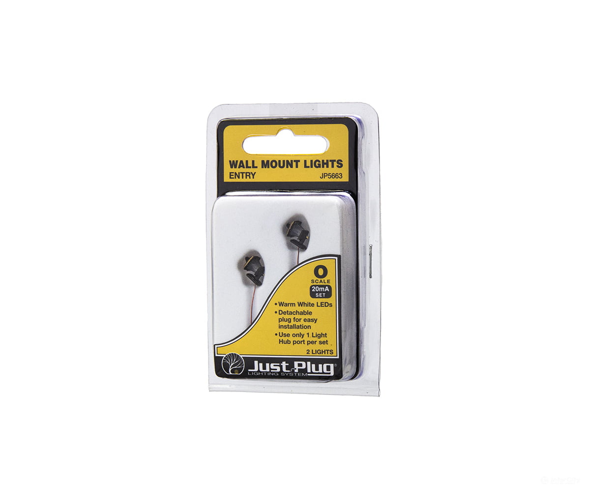 Woodland Scenics 5663 Entry Wall Mount Lights (2/Pkg) (O) & Electronics