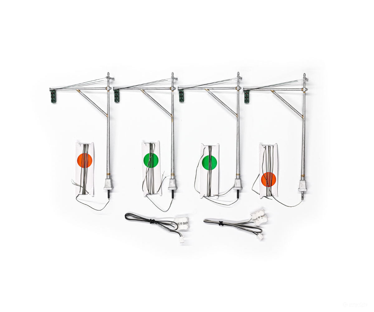 Woodland Scenics 5666 Mast Arm Traffic Lights (O) & Electronics