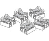 Woodland Scenics 5686 Splicer Plugs 12/Pgs Lights & Electronics