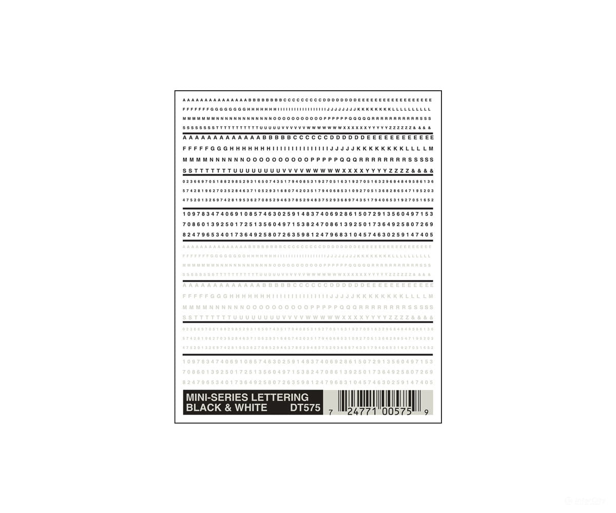 Woodland Scenics 575 N Scale Lettering Decals