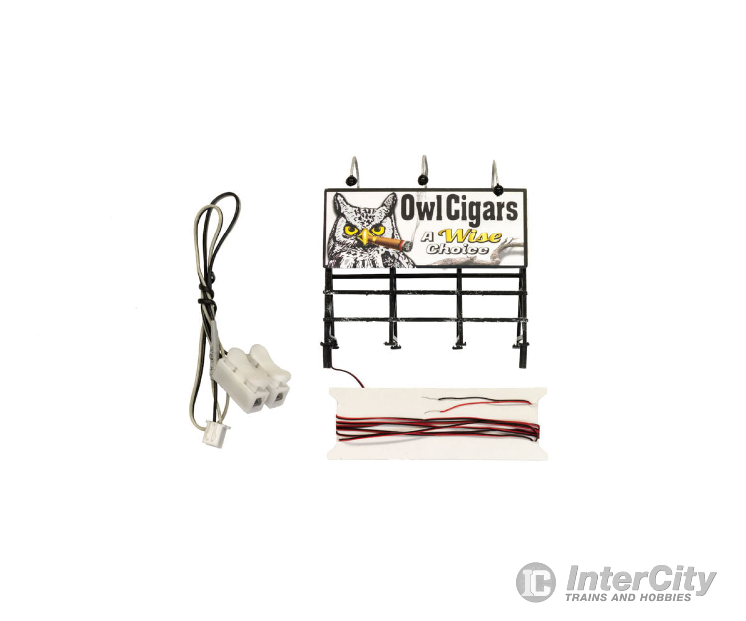 Woodland Scenics 5795 Lighted Billboard - Just Plug(R) Wise Tobacco Co. Lights & Electronics