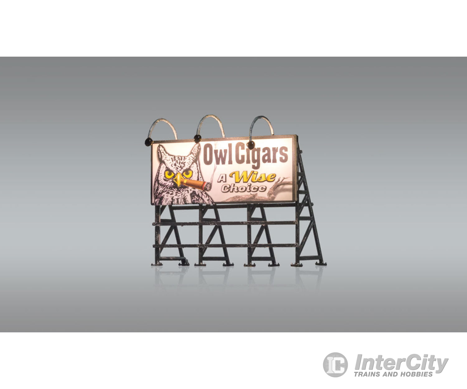 Woodland Scenics 5795 Lighted Billboard - Just Plug(R) Wise Tobacco Co. Lights & Electronics