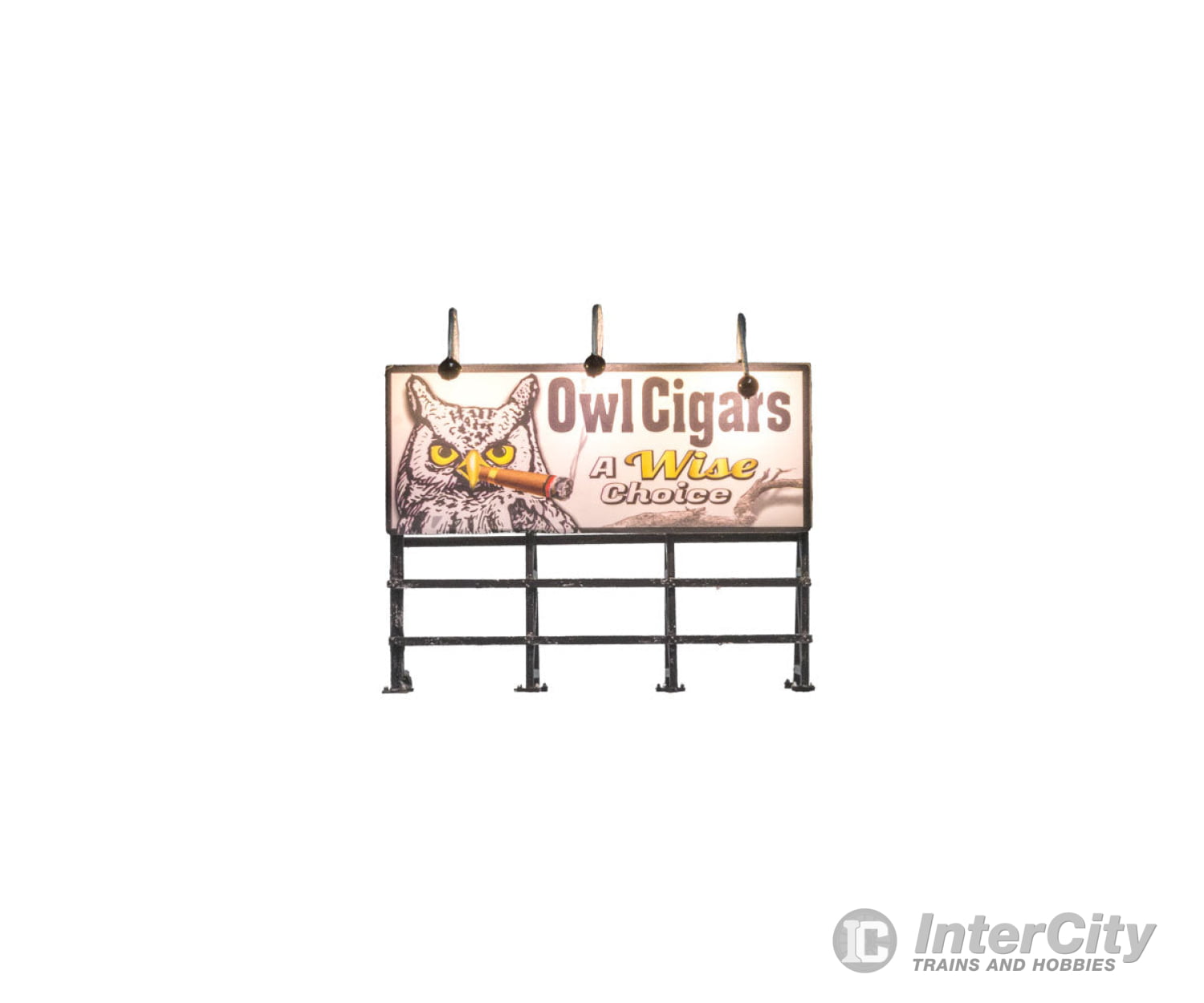 Woodland Scenics 5795 Lighted Billboard - Just Plug(R) Wise Tobacco Co. Lights & Electronics