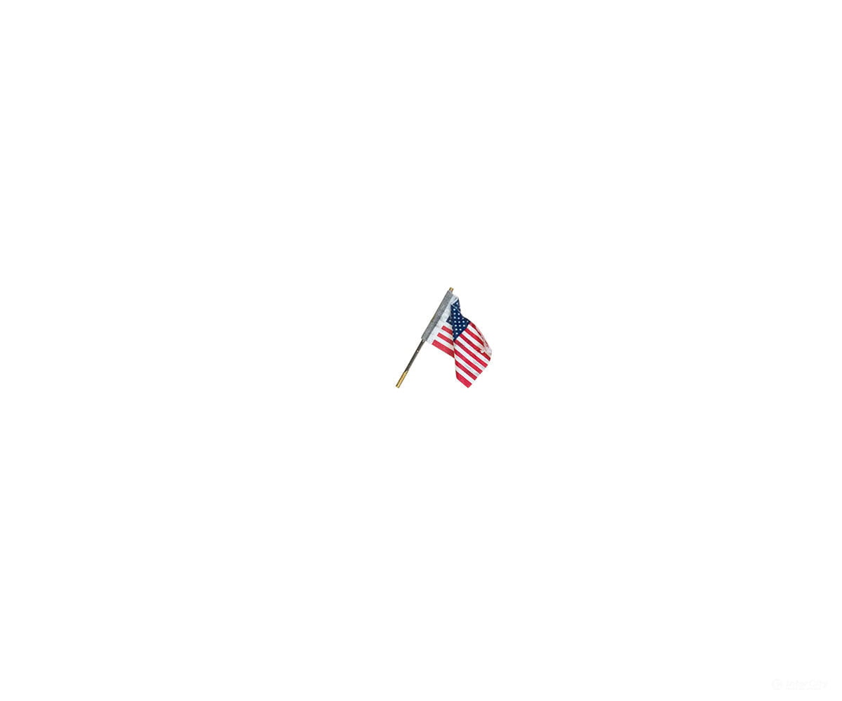 Woodland Scenics 5953 Wall - Mount U.s. Flag - Just Plug(Tm) - - Small 1/2’ 1.3Cm Scenery Details