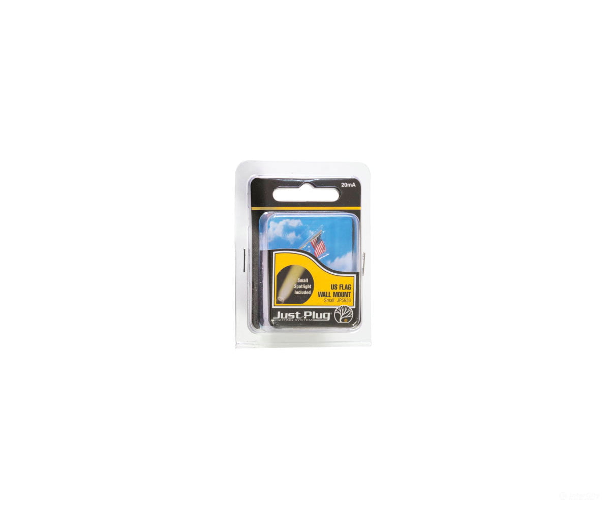 Woodland Scenics 5953 Wall - Mount U.s. Flag - Just Plug(Tm) - - Small 1/2’ 1.3Cm Scenery Details