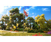 Woodland Scenics 5959 Flag Pole With Union Jack - Just Plug(Tm) - - Medium 4 - 1/8’ 10.4Cm Tall