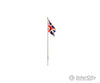 Woodland Scenics 5959 Flag Pole With Union Jack - Just Plug(Tm) - - Medium 4 - 1/8’ 10.4Cm Tall