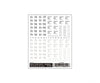 Woodland Scenics 601 Decal - Boxcar Data Roman Decals