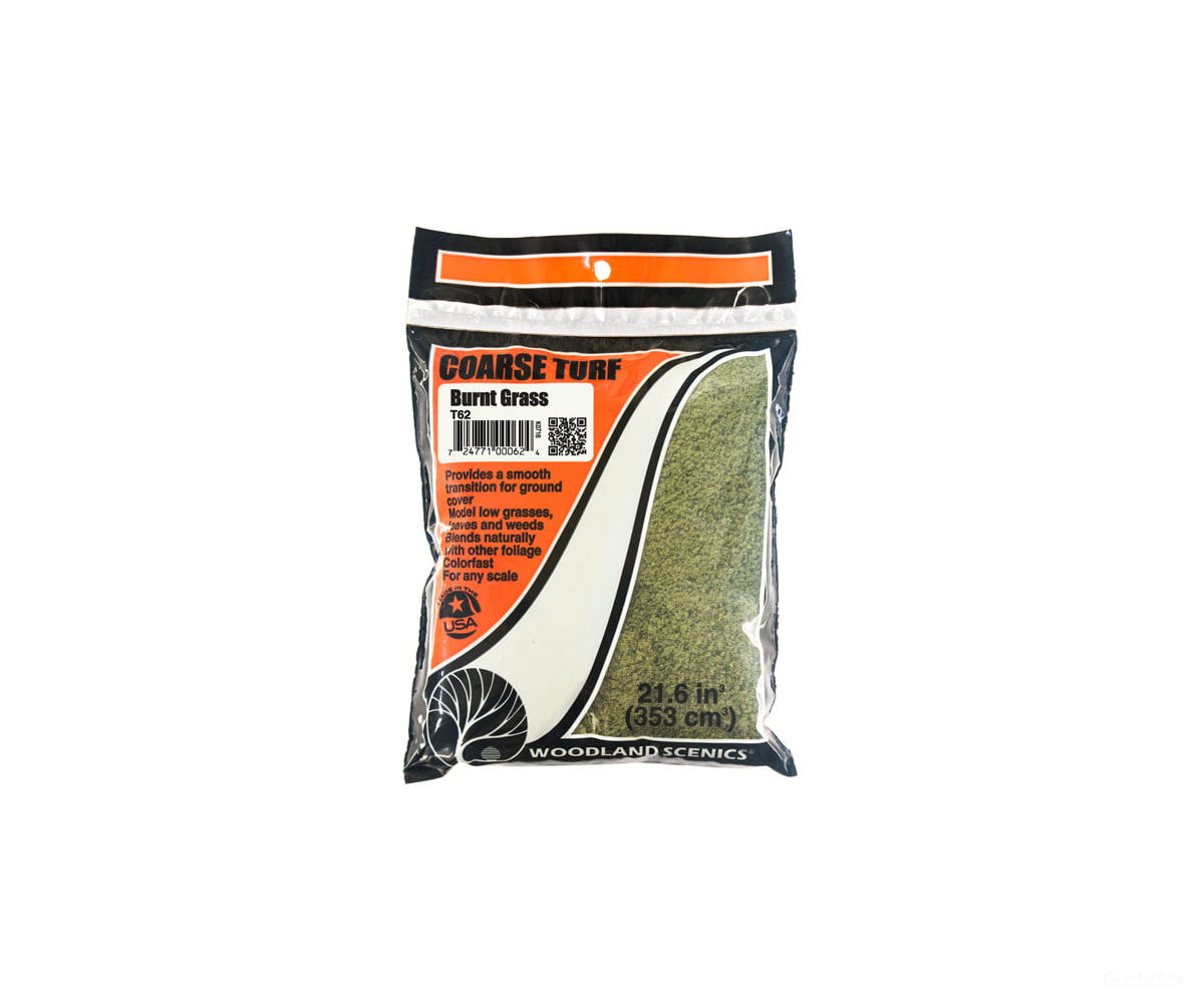 Woodland Scenics 62 Coarse Turf - Burnt Grass (12 Oz) Flock & Turf