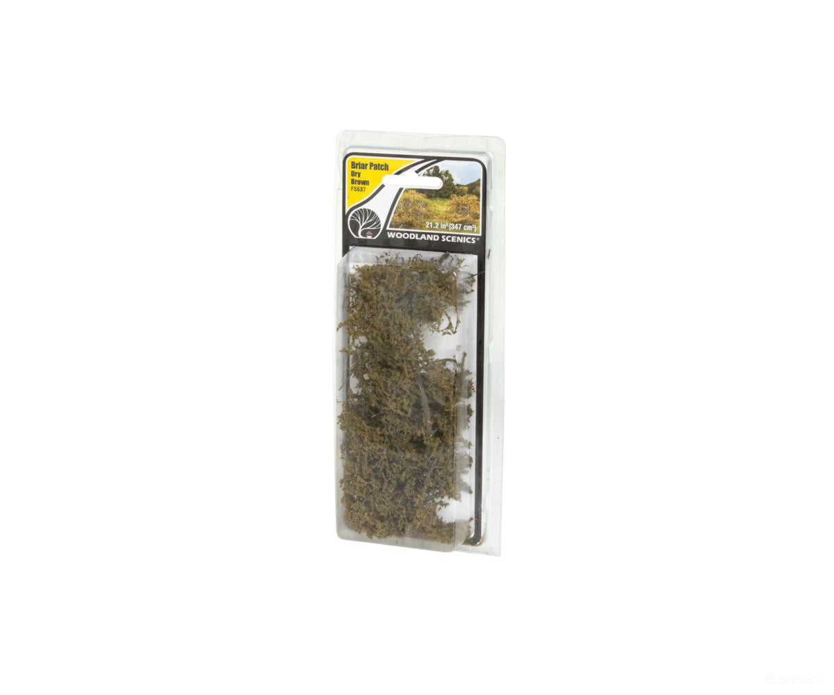 Woodland Scenics 637 Briar Patch - Field System Dry Brown Static Grass & Applicators