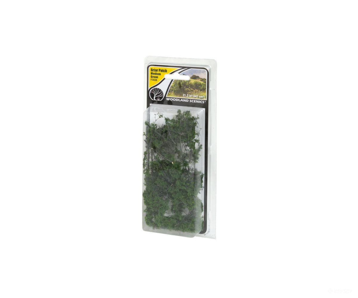 Woodland Scenics 638 Briar Patch - Field System Medium Green Static Grass & Applicators