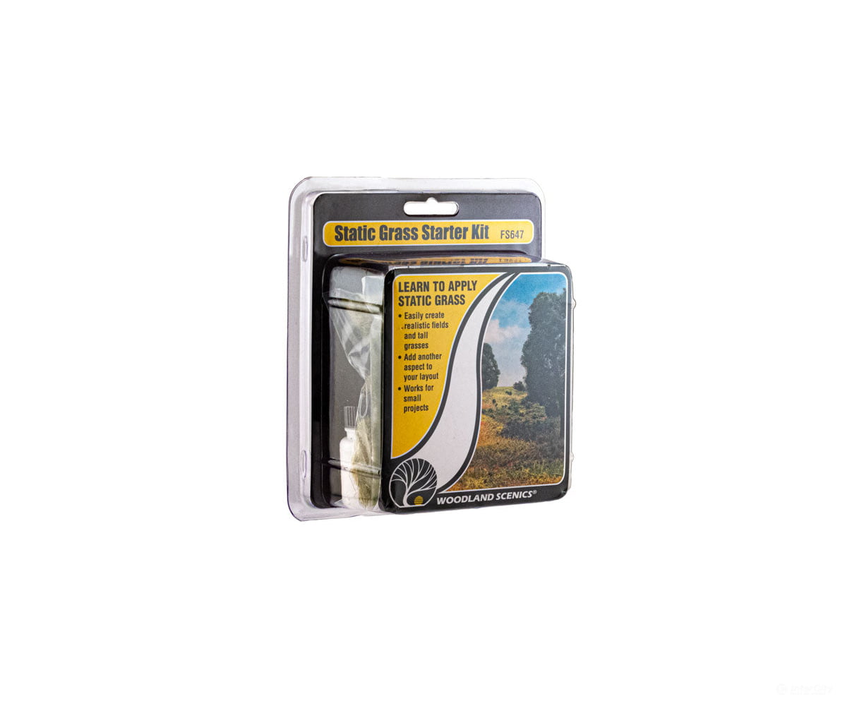 Woodland Scenics 647 Field System Static Grass Starter Kit & Applicators
