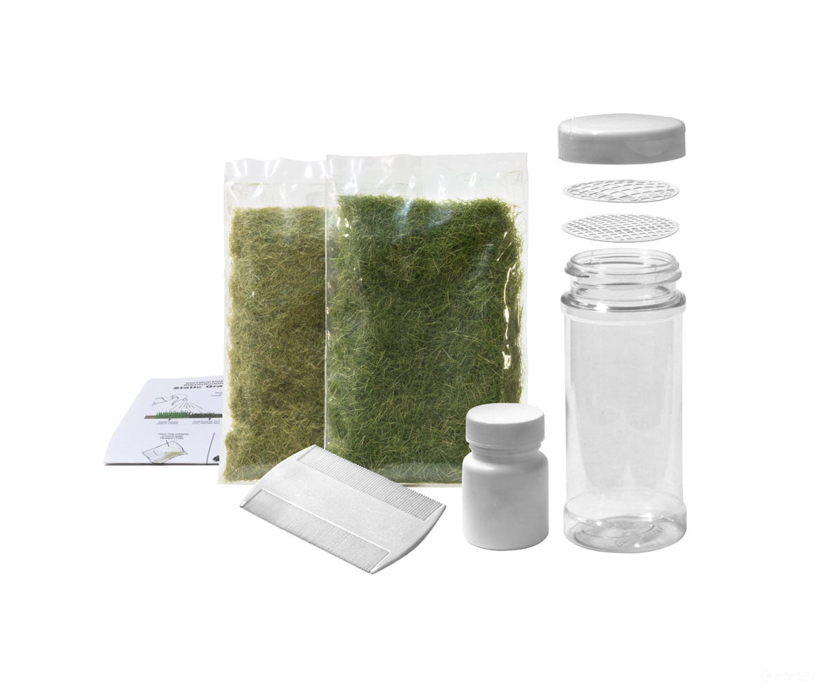 Woodland Scenics 647 Field System Static Grass Starter Kit & Applicators