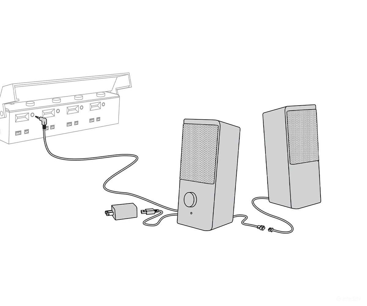 Woodland Scenics 6967 Stereo Room Speakers - Just Plug(R) - 1 Each Left and Right - Lights & Electronics