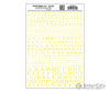 Woodland Scenics 705 Dry Transfer Alphabet - Railroad Roman 1/16 3/32 1/8 3/16 1/4 & 5/16’ - -