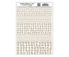 Woodland Scenics 709 Dry Transfer Numbers - Railroad Roman 1/16 3/32 1/8 3/16 1/4 & 5/16’ - -