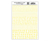 Woodland Scenics 711 Dry Transfer Numbers - Railroad Roman 1/16 3/32 1/8 3/16 1/4 & 5/16’ - -