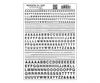 Woodland Scenics 720 Dry Transfer Alphabet - Railroad Gothic - - Black Decals