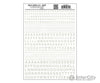 Woodland Scenics 721 Dry Transfer Alphabet & Numbers - Railroad Gothic - - White Decals
