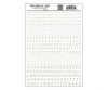 Woodland Scenics 721 Dry Transfer Alphabet & Numbers - Railroad Gothic - - White Decals