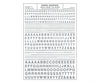 Woodland Scenics 725 Dry Transfer Alphabet & Numbers - Railroad Gothic - - Silver Decals