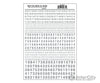 Woodland Scenics 731 Dry Transfer Numbers Only - Railroad Gothic -- Silver Decals