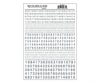 Woodland Scenics 731 Dry Transfer Numbers Only - Railroad Gothic -- Silver Decals