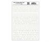 Woodland Scenics 747 Dry Transfer Numbers Only - 45 Degree Usa Gothic (Military Style) - - White
