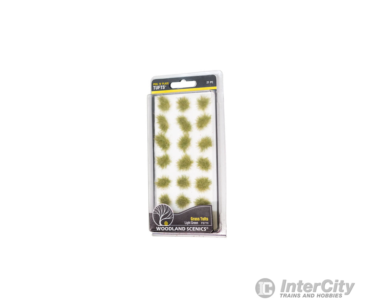Woodland Scenics 770 Light Green Grass Tufts & Scenery Mats