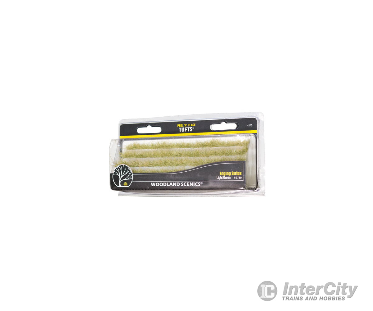 Woodland Scenics 780 Light Green Edging Strips Grass & Scenery Mats