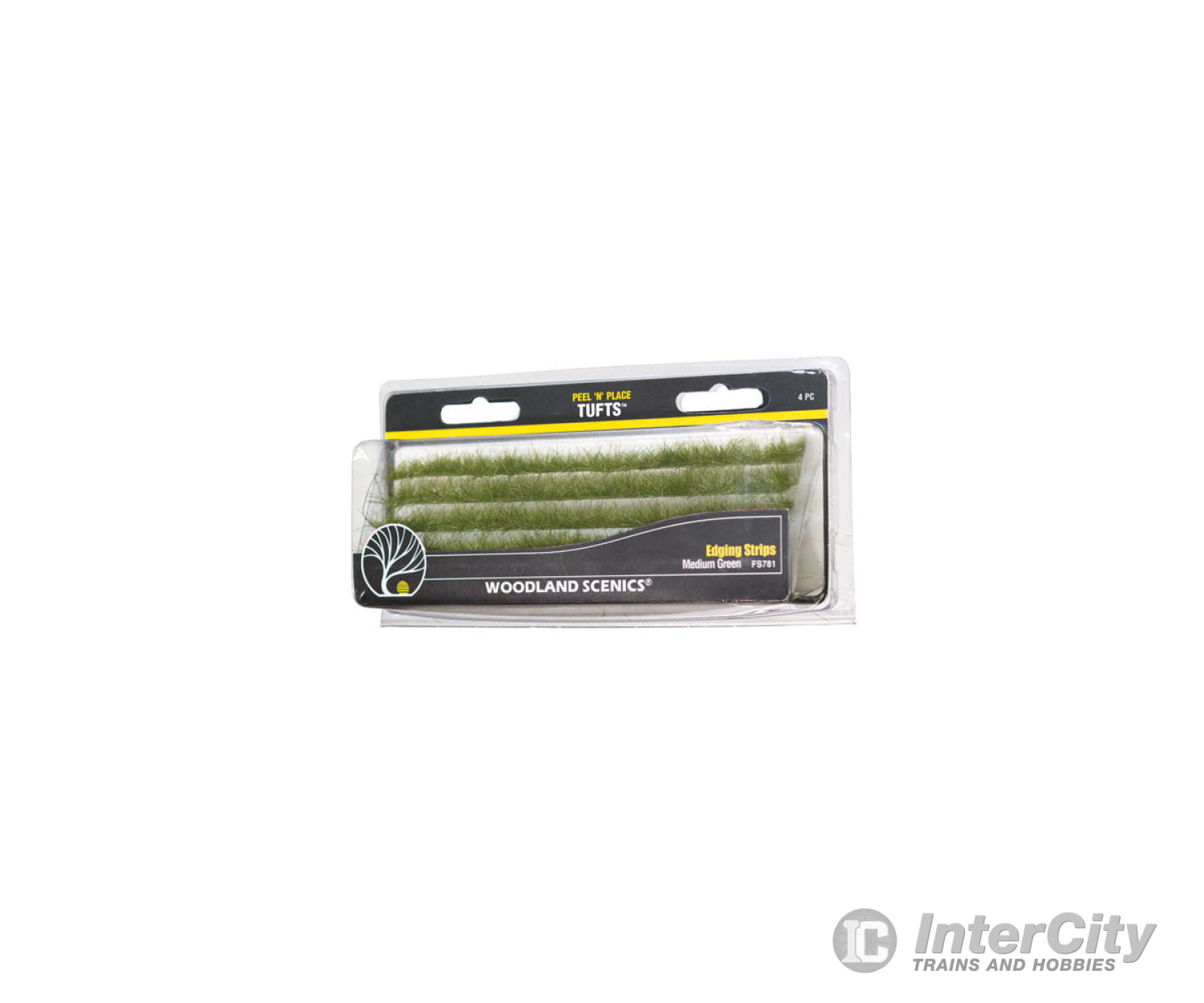 Woodland Scenics 781 Medium Green Edging Strips Grass & Scenery Mats