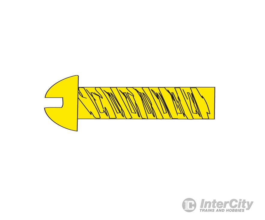 Woodland Scenics 807 Hob-Bits(R) 0-80 Roundhead Screws - Brass Pkg(5) -- 3/8’ Long Hardware &