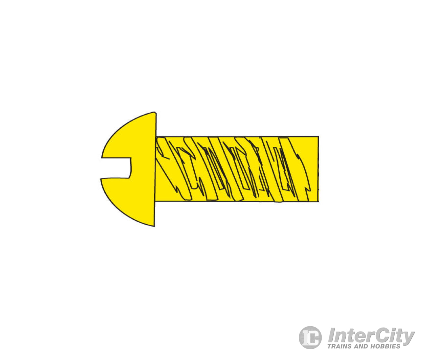 Woodland Scenics 810 Hob-Bits(R) 1-72 Roundhead Screws - Brass Pkg(5) -- 1/4’ Hardware & Fasteners