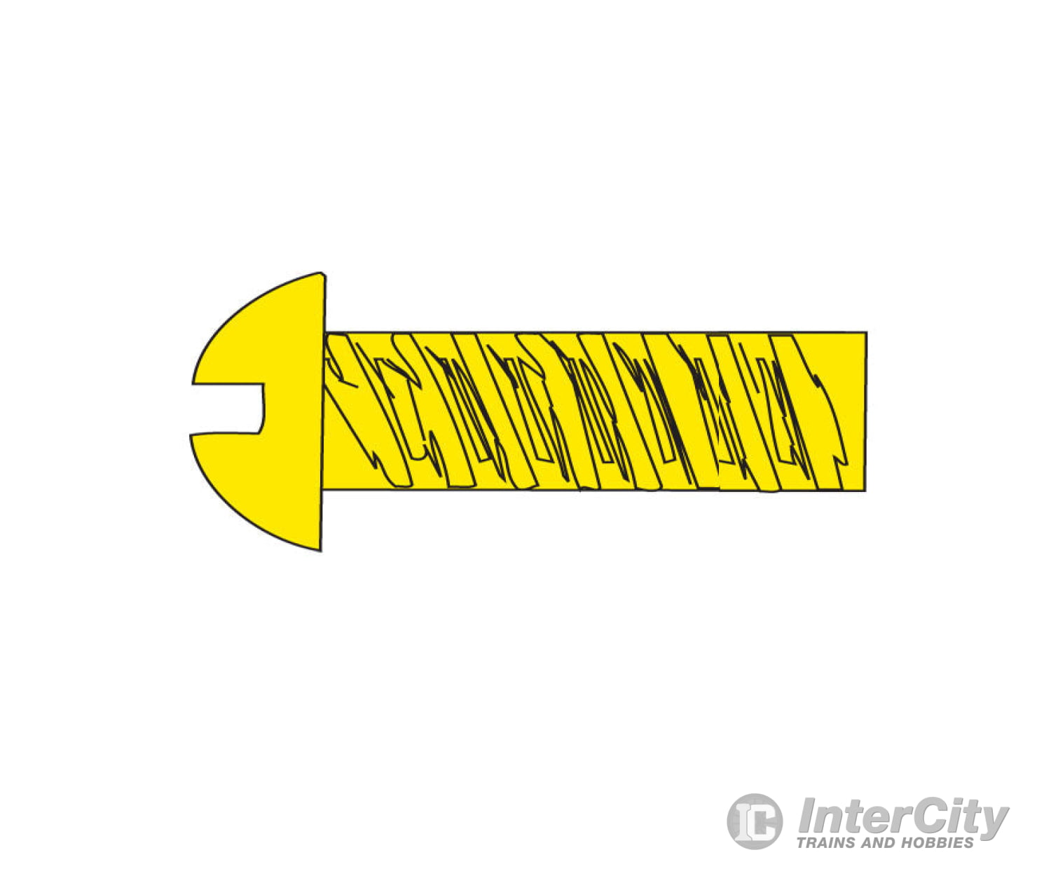 Woodland Scenics 811 Hob-Bits(R) 1-72 Roundhead Screws - Brass Pkg(5) -- 3/8’ Hardware & Fasteners