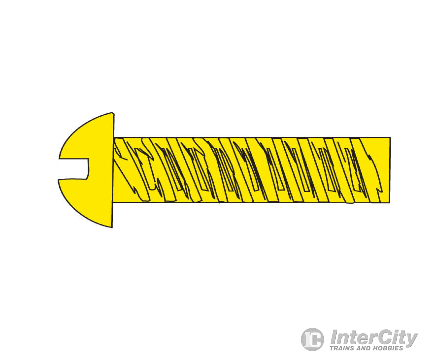 Woodland Scenics 812 Hob-Bits(R) 1-72 Roundhead Screws - Brass Pkg(5) -- 1/2’ Hardware & Fasteners