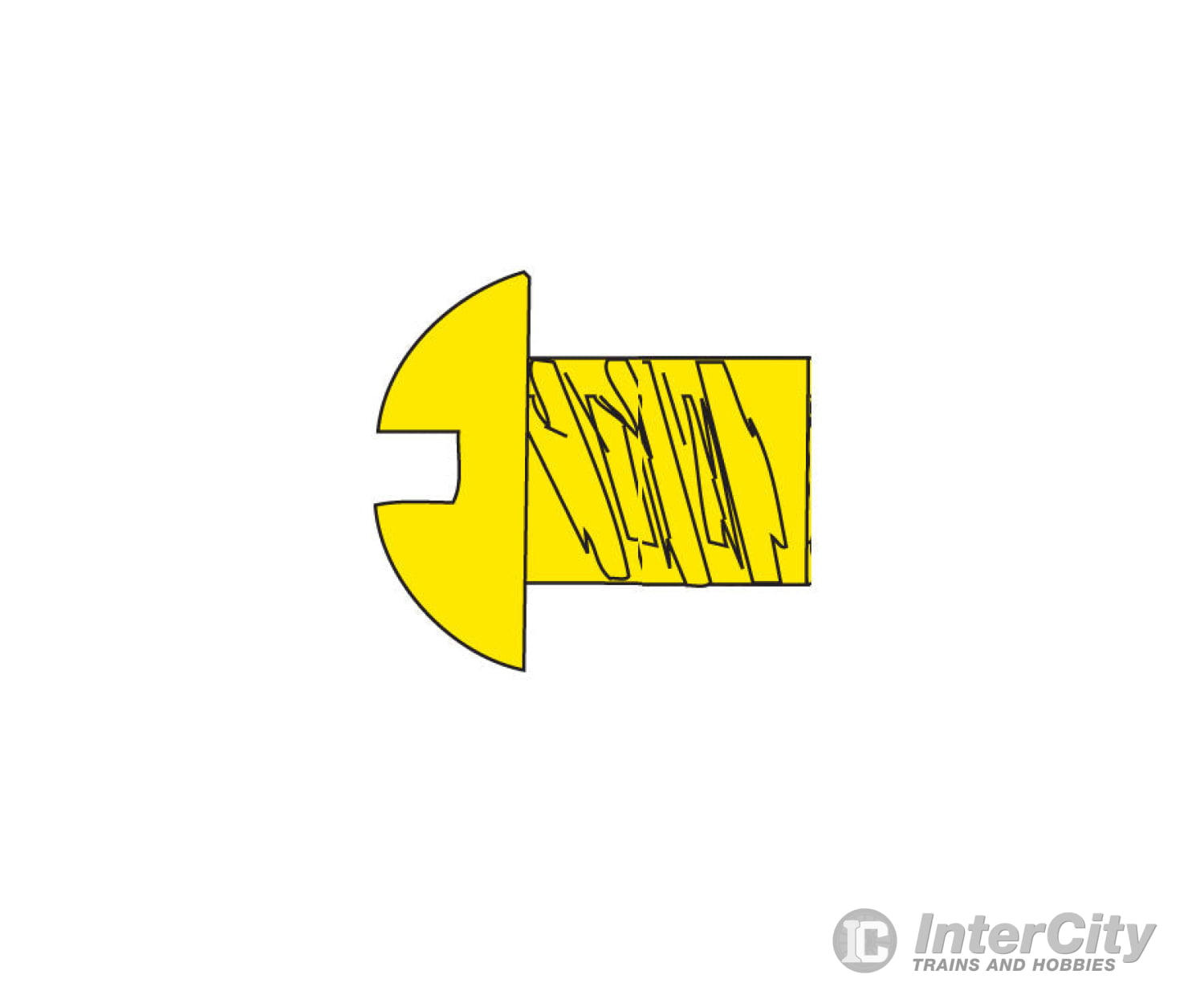 Woodland Scenics 813 Hob-Bits(R) 2-56 Roundhead Screws - Brass Pkg(5) -- 1/8’ Hardware & Fasteners